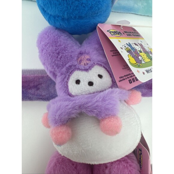 Peeps X Hello Kitty & Friends Wrist Huggers Easter Plush Slap Bracelet Set 4 NWT - Picture 4 of 10